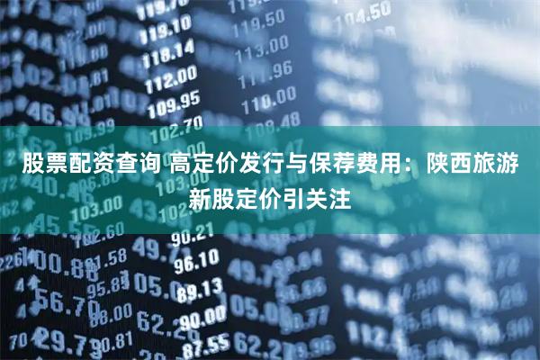 股票配资查询 高定价发行与保荐费用：陕西旅游新股定价引关注